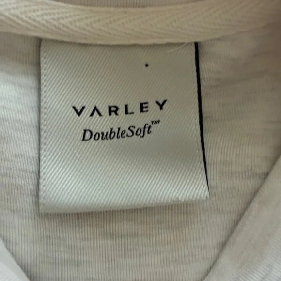 Varley Ivory Marl Double Soft Women's Otis Sleeveless Sweatshirt Sz XS - Picture 3 of 14